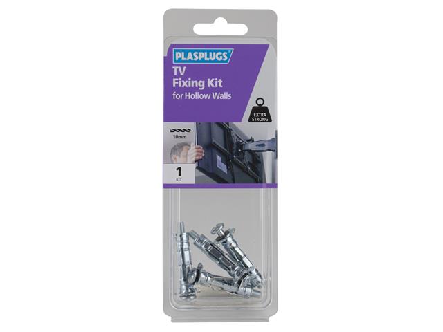 Plasplugs TV Fixing Kit for Hollow Walls