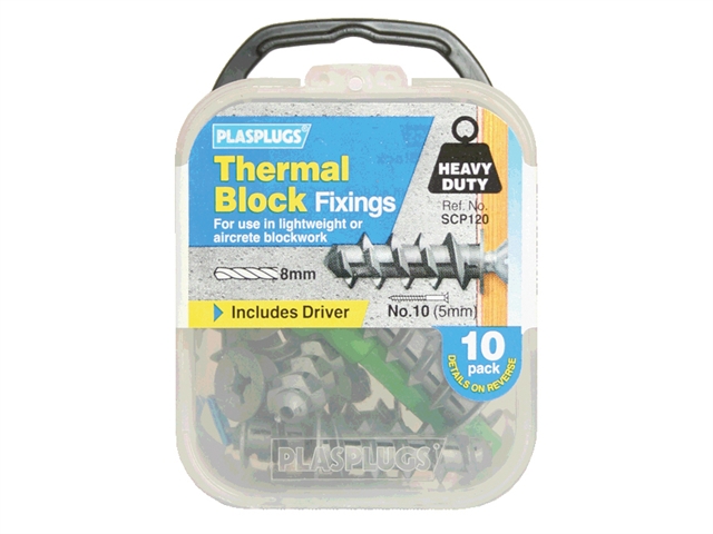 Plasplugs SCP 120 Thermal Block Fixings (10)