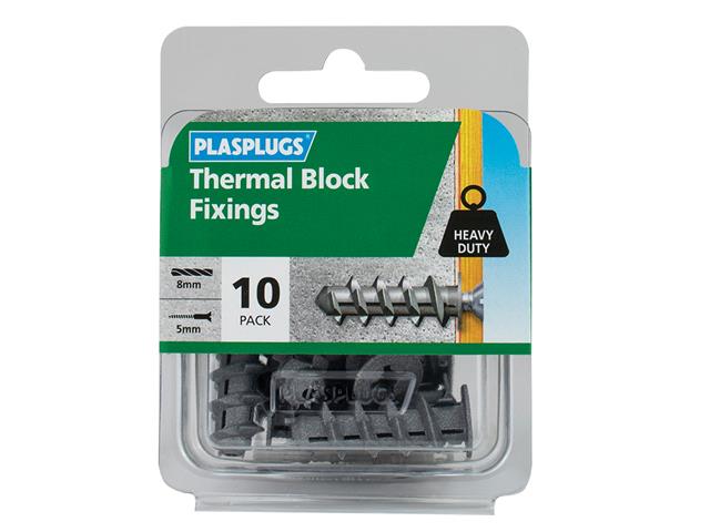 Plasplugs Thermal Block Fixings (Pack 10)