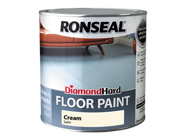 Ronseal Diamond Hard Floor Paint Cream 2.5 Litre