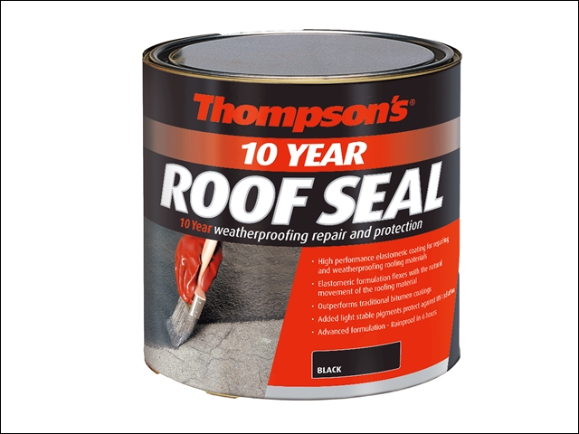 Ronseal Thompsons High Performance Roof Seal Black 1 Litre