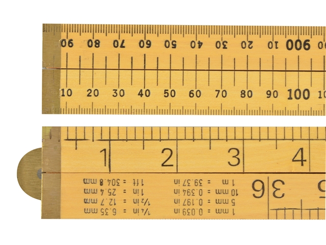 R.S.T. Wood 4 Fold Rule 1m / 39in (Loose)