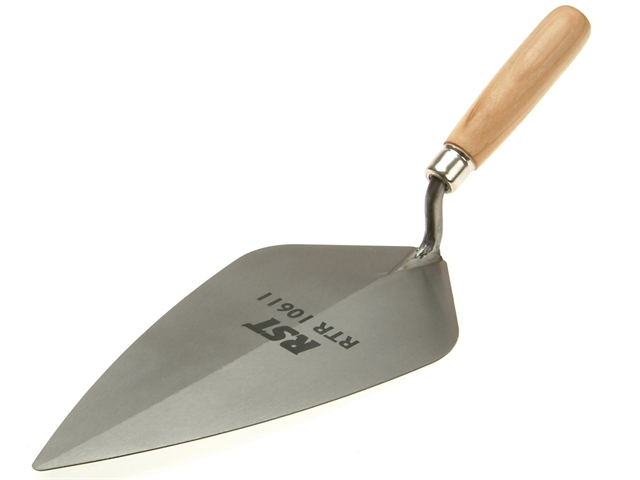 R.S.T. London Pattern Brick Trowel Wooden Handle 10in