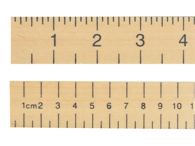 R.S.T. Hardwood 1 Metre Stick Plain