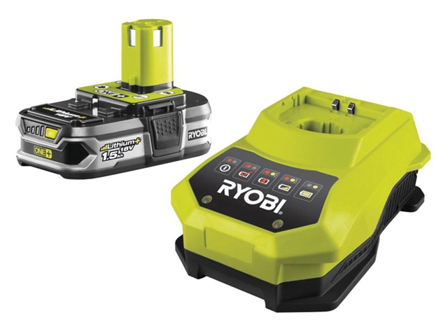 Ryobi RBC 18L15 One+ Battery & Charger 18 Volt 1.5Ah Li-Ion 18V