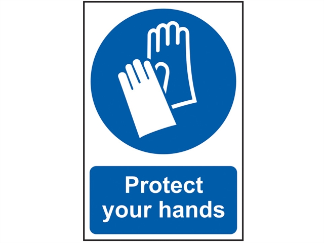 Scan Protect Your Hands - PVC 200 x 300mm