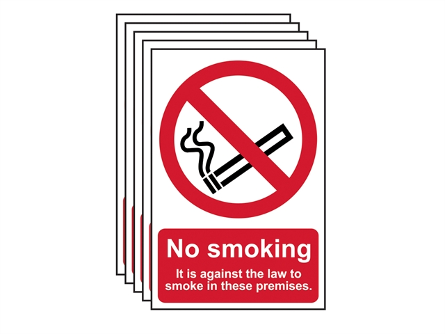 Scan No Smoking On These Premises PVC 200 x 300mm