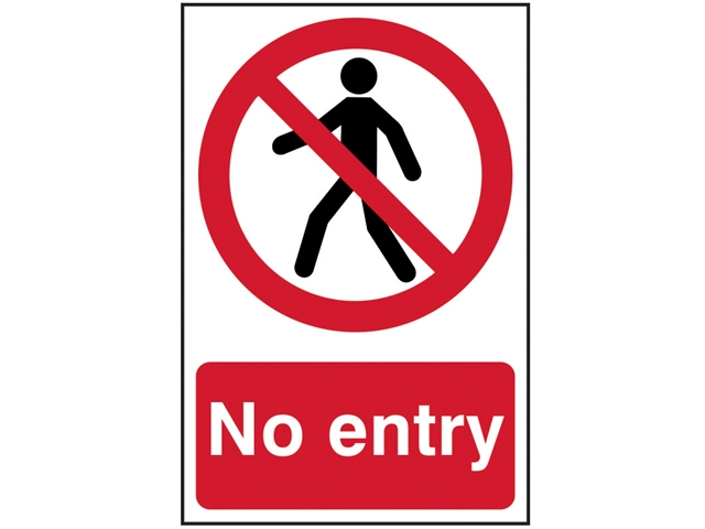 Scan No Entry - PVC 200 x 300mm