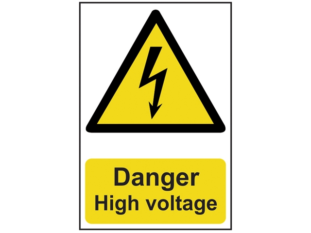 Scan Danger High Voltage - PVC 200 x 300mm