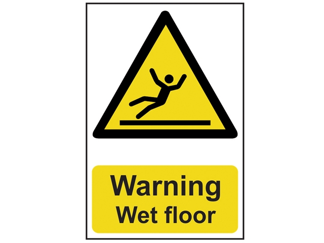 Scan Warning Wet Floor - PVC 200 x 300mm
