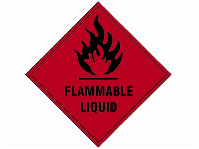 Scan Flammable Liquid SAV - 100 x 100mm