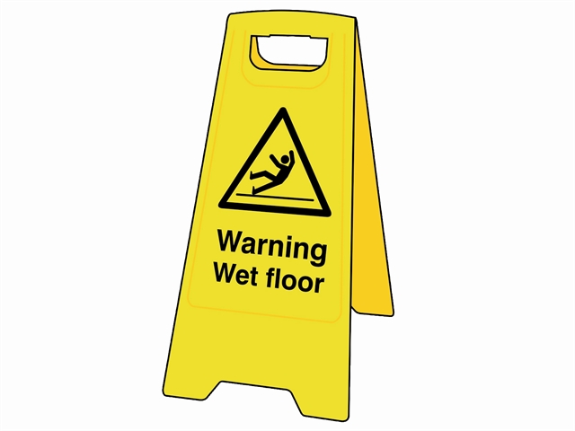 Scan Warning Wet Floor Heavy-Duty A Board