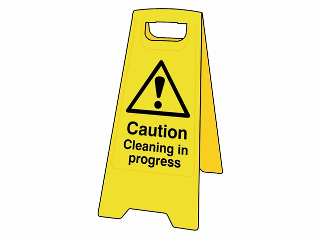 Scan Caution Cleaning In Progress Heavy-Duty A Board