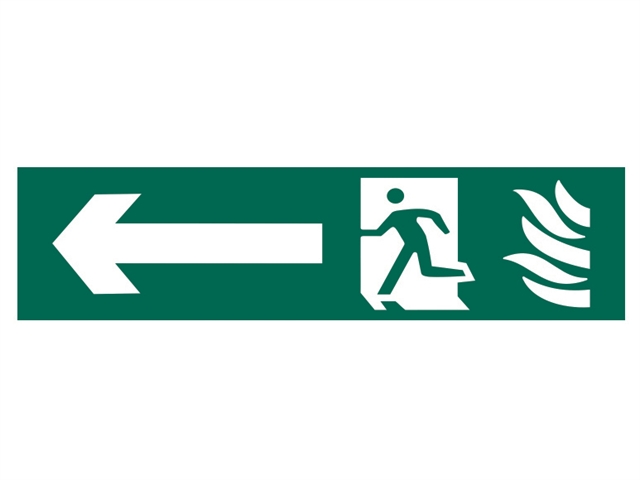 Scan Running Man Arrow Left - PVC 200 x 50mm