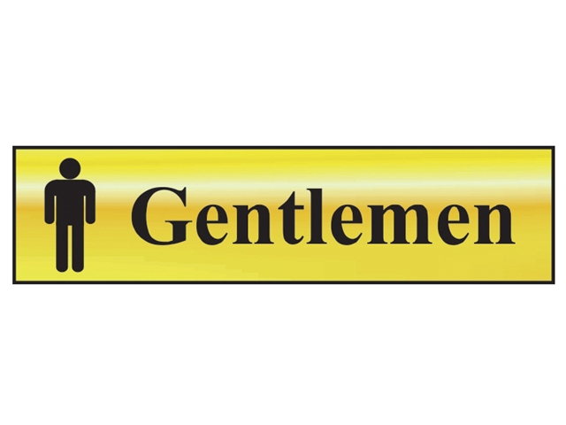 Scan Gentlemen - Polished Brass Effect 200 x 50mm