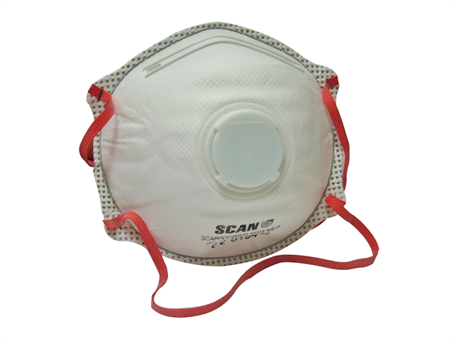 Scan Moulded Disposable Valved Masks (2) FFP3