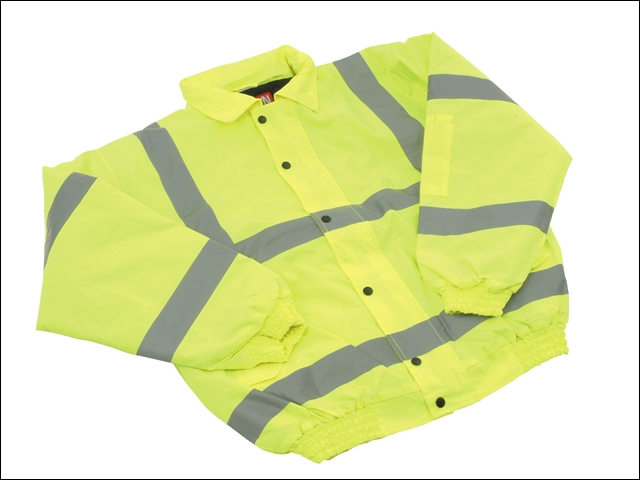 Scan Hi-Vis Bomber Jacket Yellow - L (42-44in)