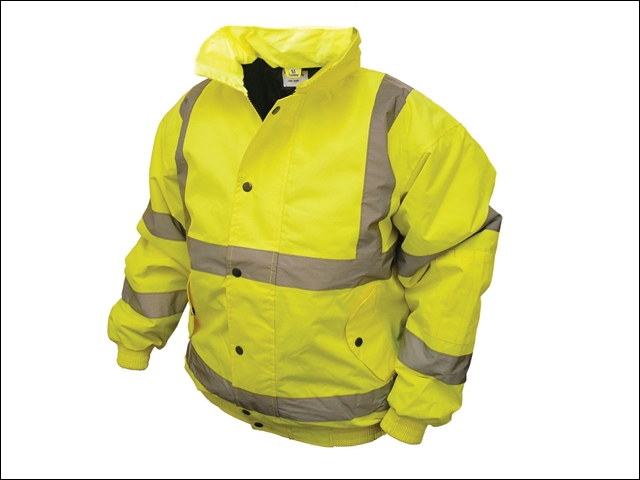 Scan Hi-Vis Bomber Jacket Yellow - M (39-41in)