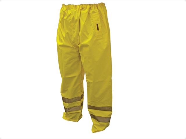 Scan Hi-Vis Motorway Trouser Yellow - M (34-36in)