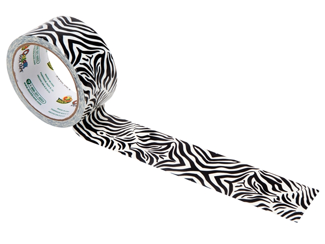 Shurtape Duck® Tape 48mm x 9.1m Zebra Crossing