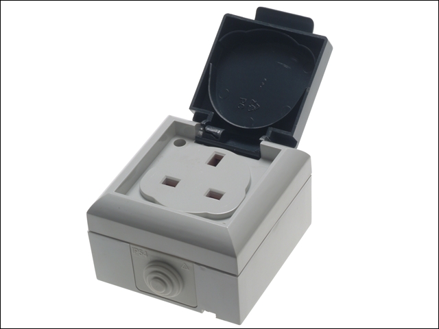 SMJ IP54 Outdoor Socket 13A Single Gang