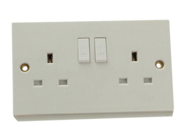 SMJ Double Switched Socket 13A