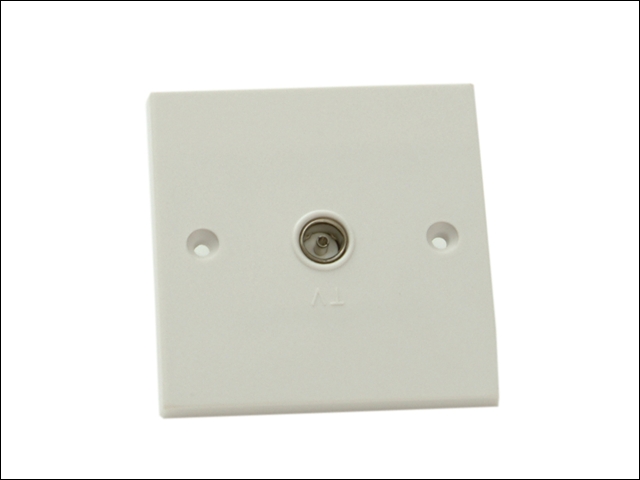 SMJ 1 Gang Coaxial TV Socket