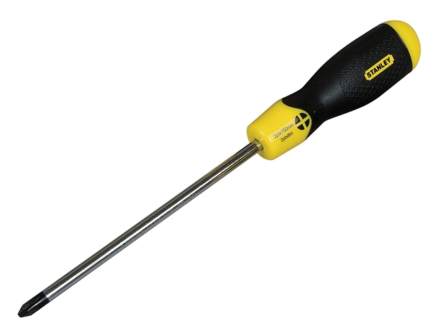 Stanley Tools Cushion Grip Screwdriver Pozi 1pt x 75mm