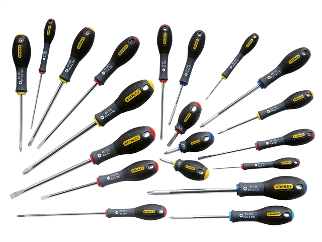 Stanley Tools FatMax Screwdriver Set Parallel/Flared/Phillips/Pozi Set of 20