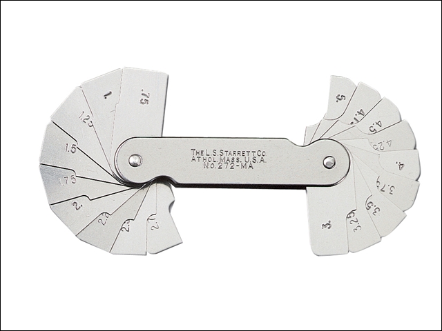 Starrett 272MB Radius Gauge 5.5 - 13mm