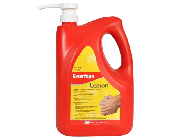 Swarfega Lemon Hand Cleaners Pump Top Bottle 4 Litre