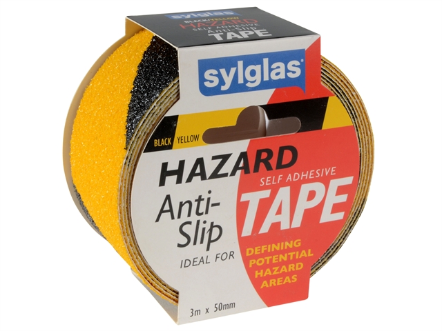 Sylglas Anti-Slip Tape 50mm x 3m Black & Yellow