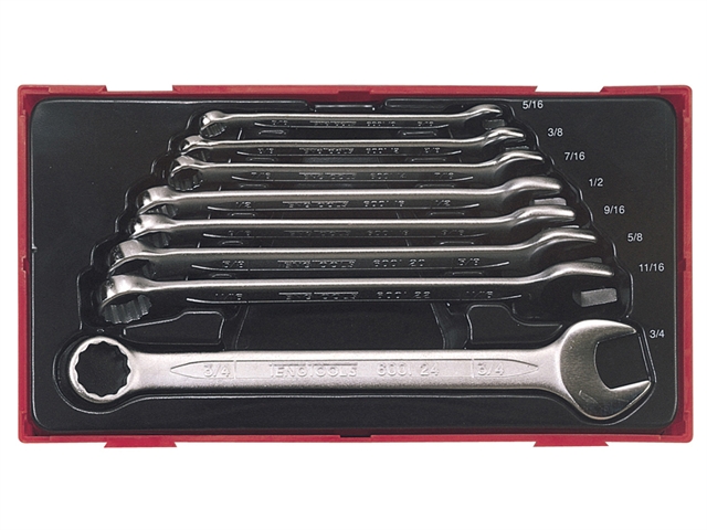 Teng TT3592 8 Piece A/F Combination Spanner Set