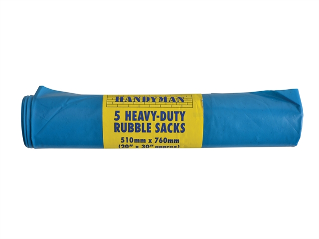 Tristar Handyman Heavy-Duty Blue Rubble Sacks (5)