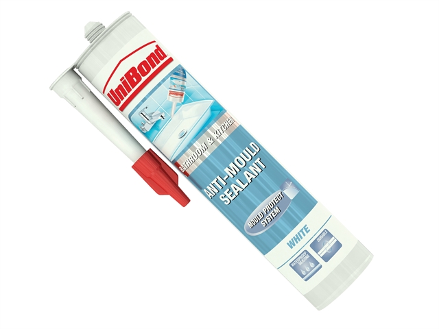 Unibond Anti-Mould Kitchen & Bathroom Sealant Cartridge Transparent 300ml