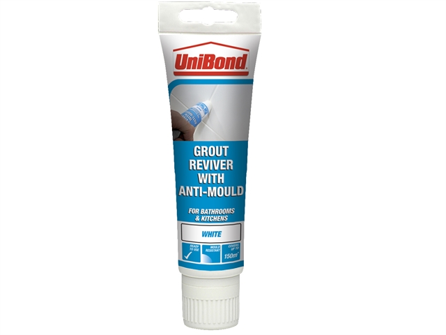 Unibond Grout Reviver Floor & Wall Tube 125ml Ice White