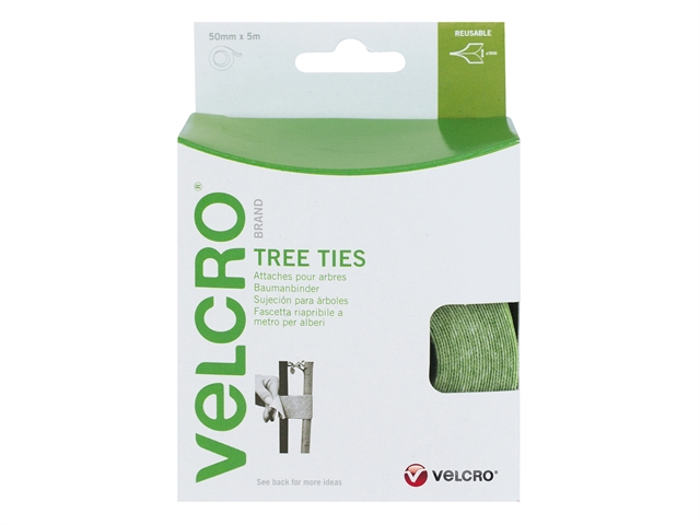 VELCRO® Brand Adjustable VELCRO® Brand Tree Ties 50mm x 5m Green