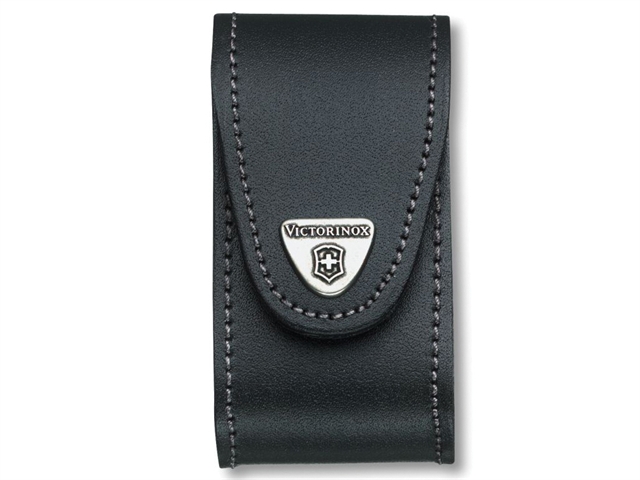 Victorinox Black Leather Belt Pouch (5-8 Layer)