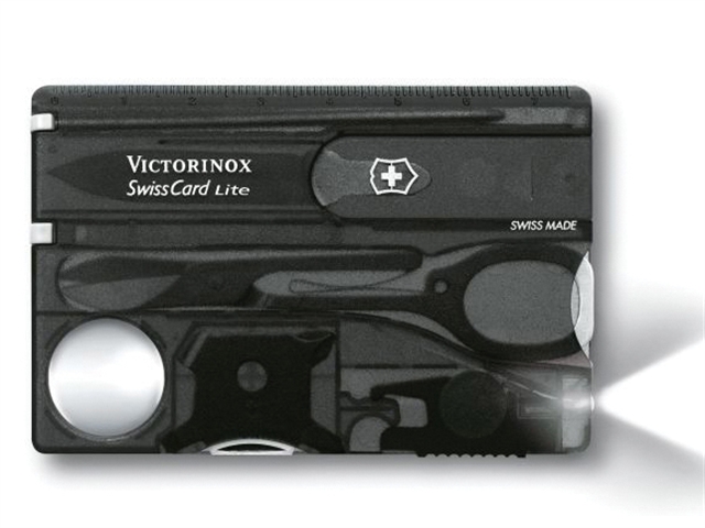Victorinox Swiss Card Lite Translucent Onyx Blister Pack