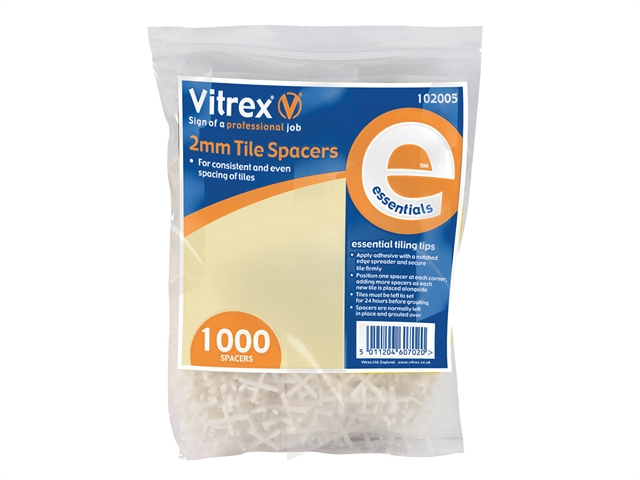 Vitrex 102005 Essential Tile Spacers (1000) 2mm