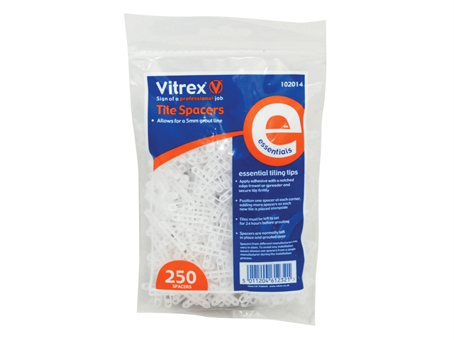 Vitrex 102014 Essential Tile Spacers (250) 5mm