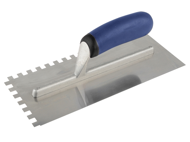 Vitrex Professional Notched Adhesive Trowel Square 8mm Stainless Steel 11in x 4.1/2in