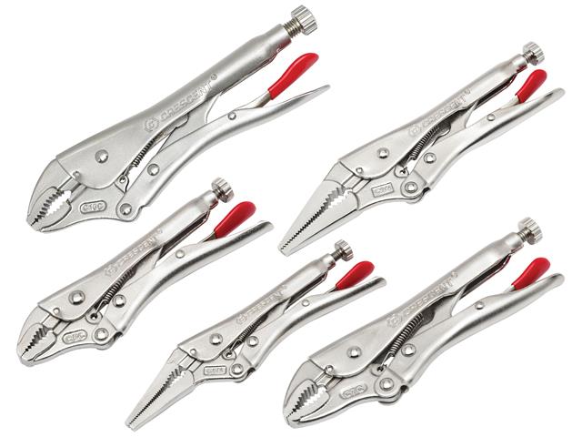 XMS Crescent® Locking Plier Set, 5 Piece