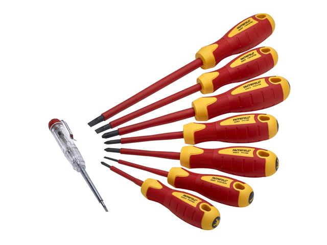 XMS Faithfull VDE Screwdriver Set, 8 Piece