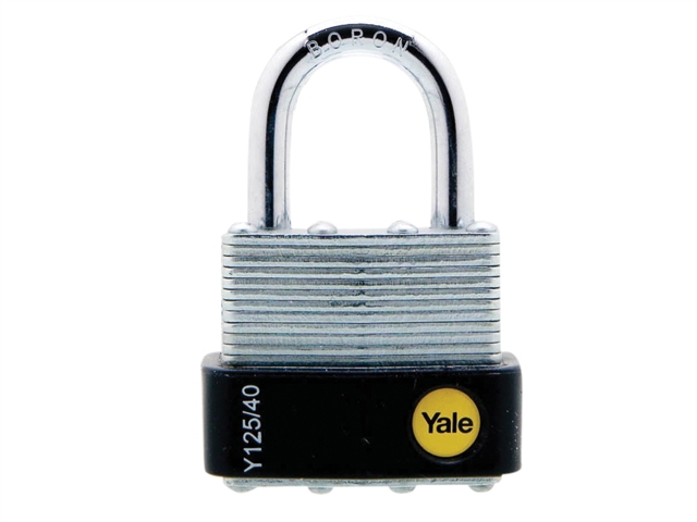 Yale Locks Y125 40mm Laminated Steel Padlock