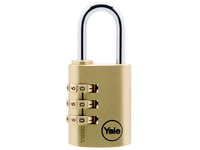 Yale Locks Y150 30mm Brass Combination Padlock