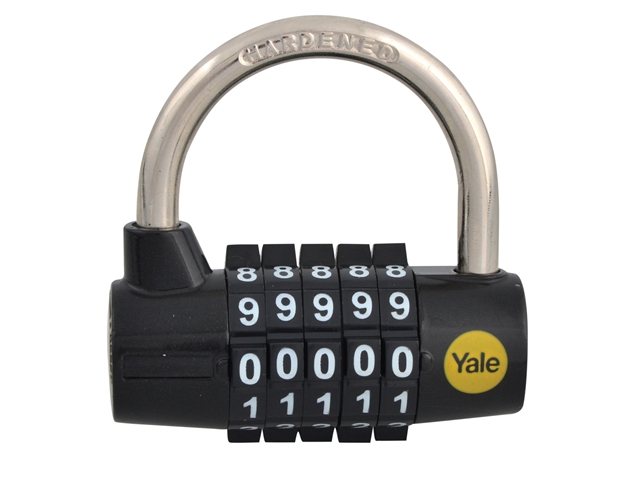 Yale Locks Y160 48mm Steel 5 Dial Combination Padlock