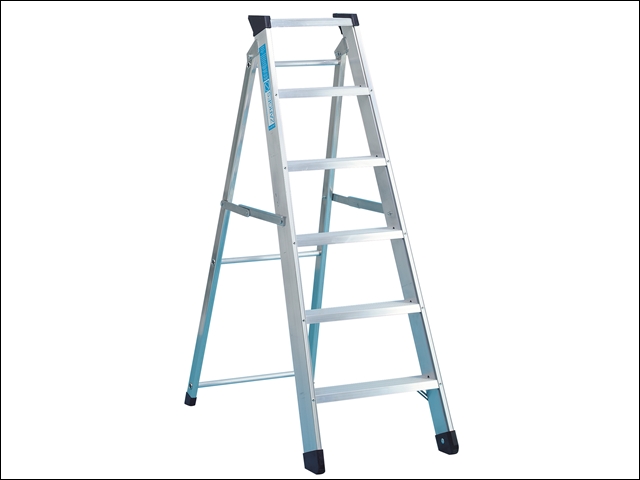 Zarges Industrial Swingback Steps Open 1.73m Closed 1.89m 8 Rungs