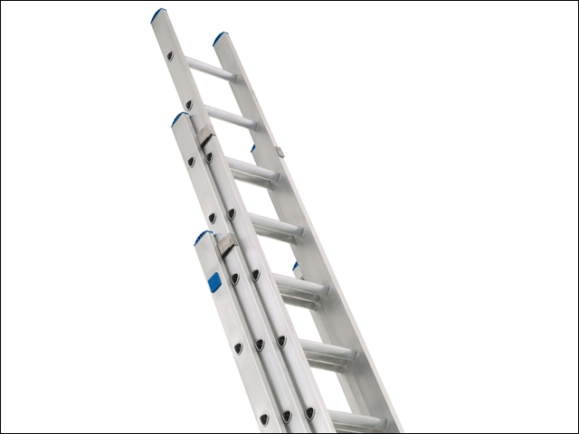 Zarges Industrial Extension Ladder 3-Part D Rungs 3 x 10