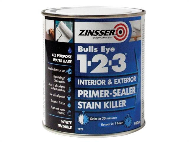 Zinsser 123 Bulls Eye Primer / Sealer Paint 500ml